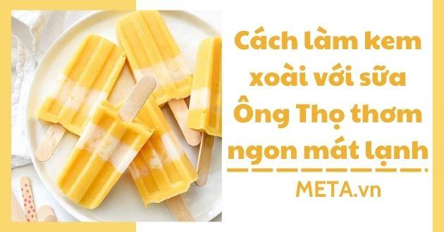 Cách làm kem xoài