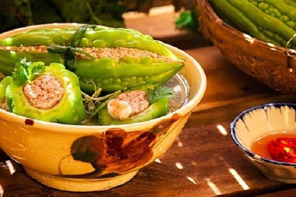 cách nấu canh mướp đắng nhồi thịt