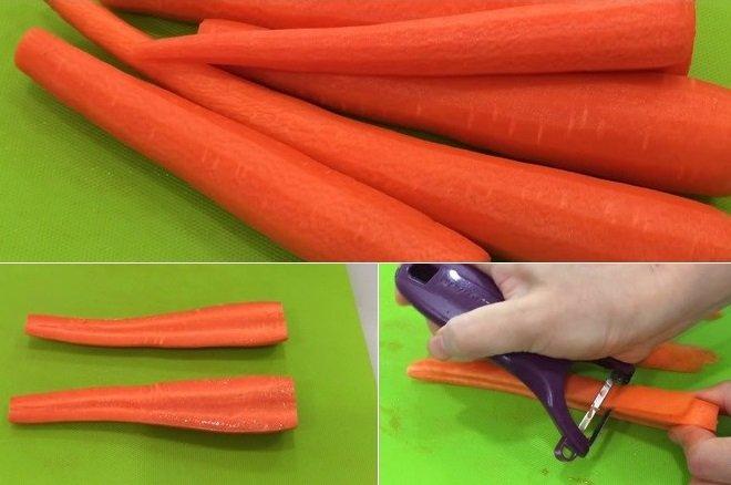 Nên chọn cà rốt củ to, chắc và nhẵn để tỉa tạo hình đẹp mắt